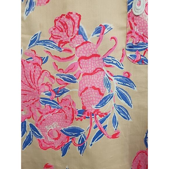 Lilly Pulitzer Sidonie Stretch Shift Dress Size 8 Pink So Clawsome Crab Resort - Picture 9 of 15